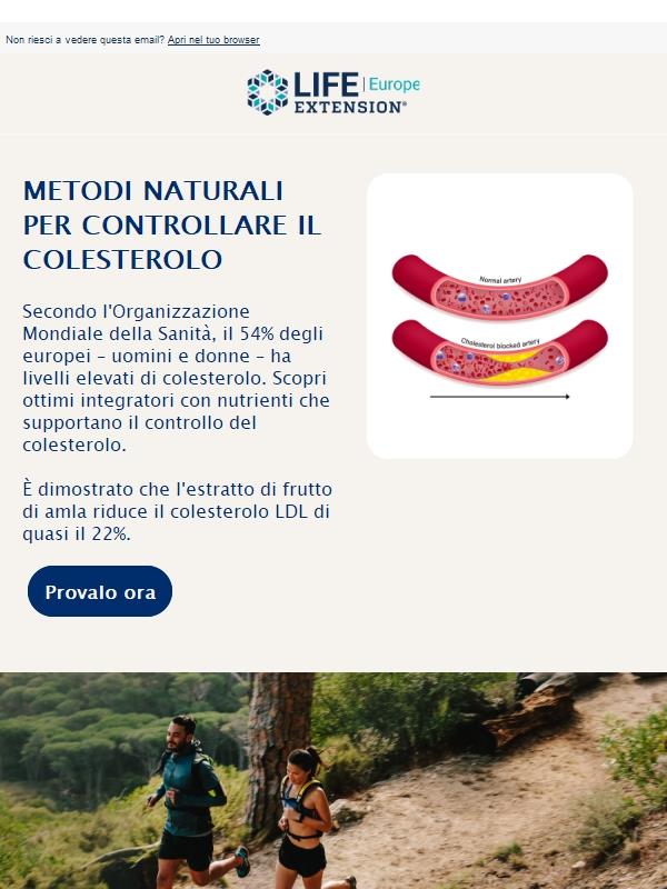 Metodi naturali per controllare il colesterolo