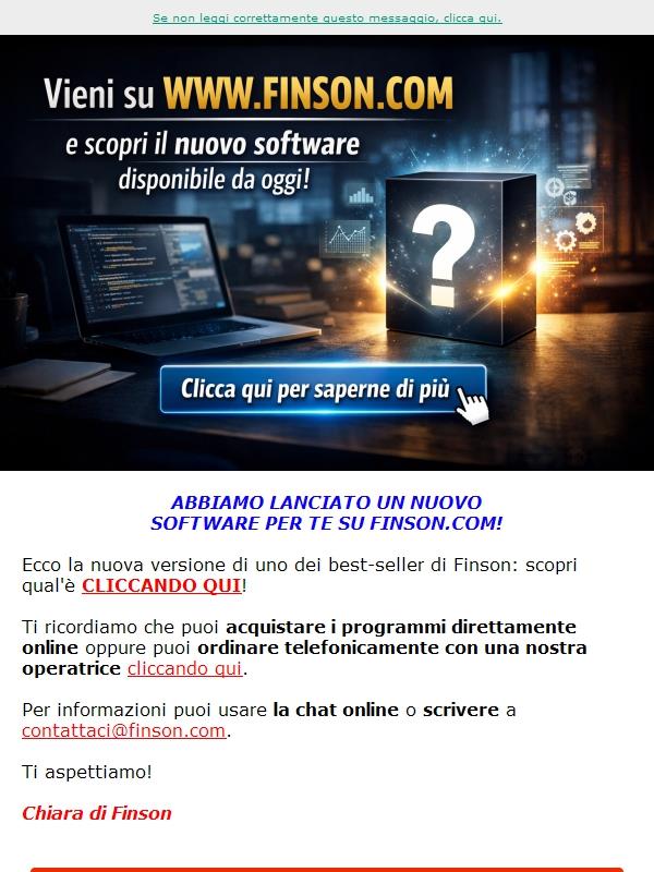 Abbiamo lanciato un nuovo software su Finson.com!