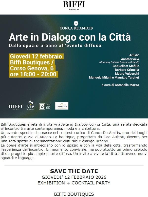 Save the Date: Arte in Dialogo con la città 12/02 h.18.00