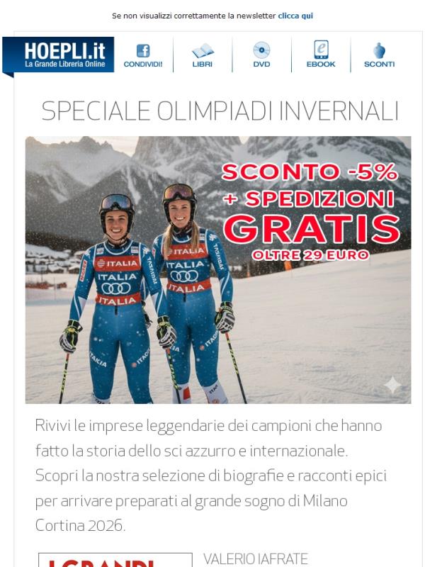 Milano Cortina 2026: i libri per vivere il mito olimpico!