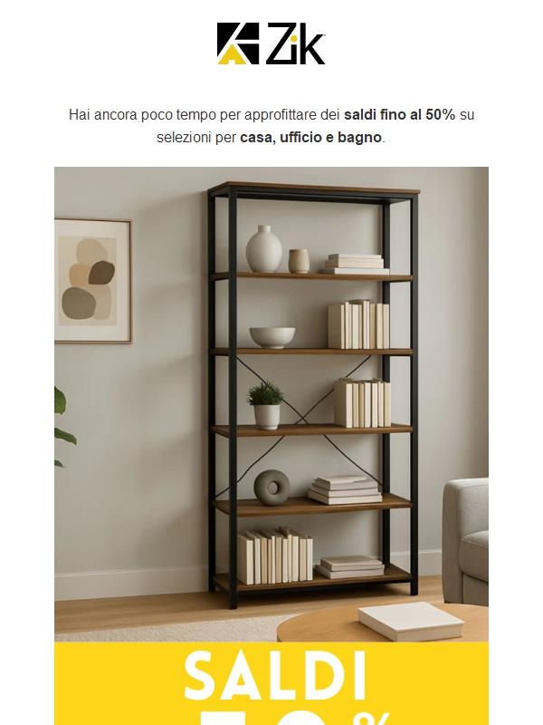 SALDI: FINO AL -50%