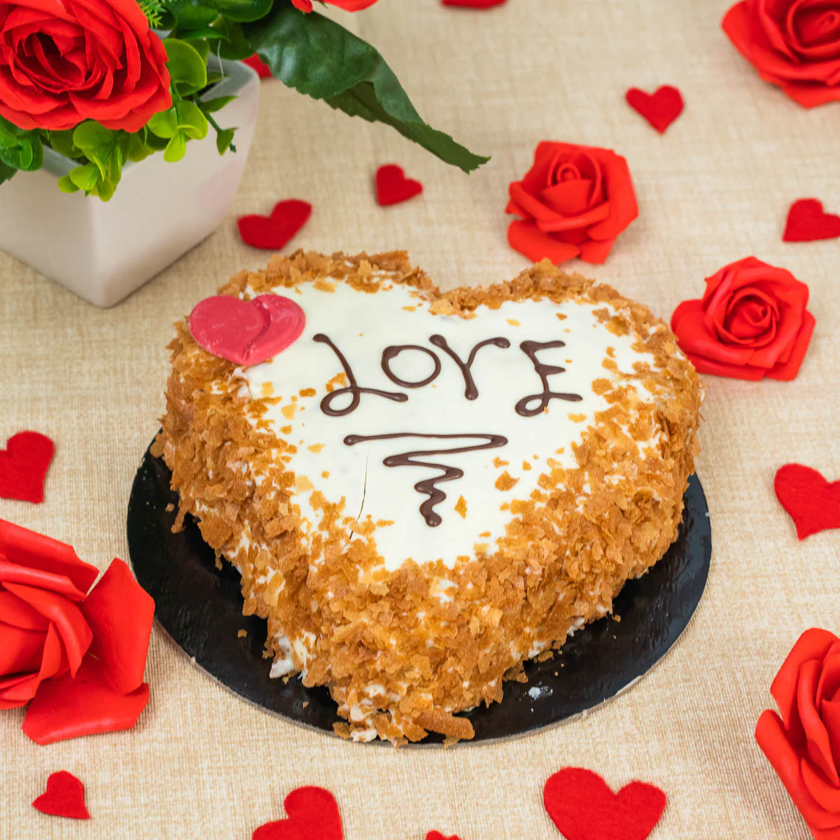 Image of Torta artigianale al cioccolato bianco e cereali Cerealove 600g con Confezione Regalo