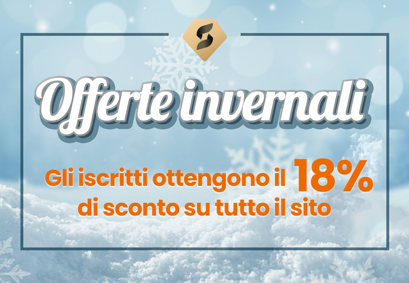 Offerta Epifania18% di sconto su tutto il sito solo per gli iscritti