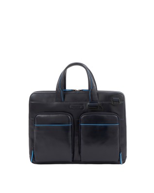 Image of Piquadro - Cartella sottile in pelle porta pc 14" e porta iPad® B2 Revamp
