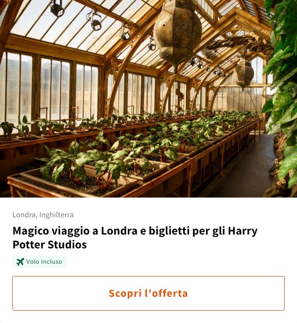 Magico viaggio a Londra e biglietti per gli Harry Potter Studios