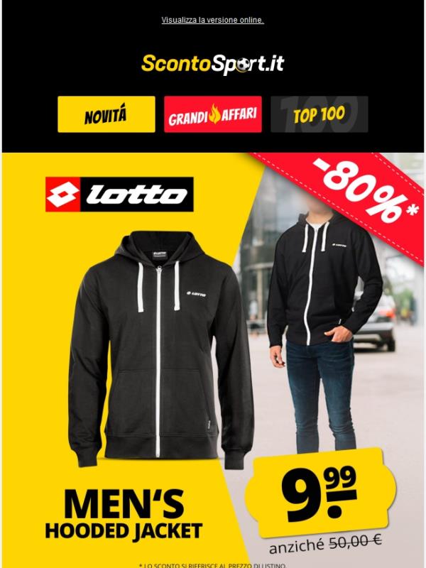 Felpa con cappuccio da uomo Lotto a soli 9,99 € 😍