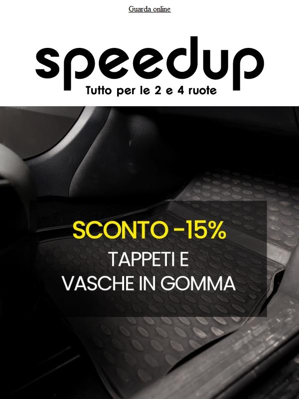 Scopri la PROMO Tappeti e vasche in gomma