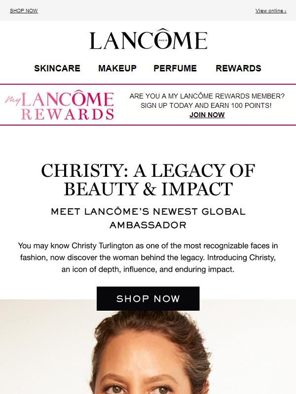 Welcome Christy Turlington to the Family