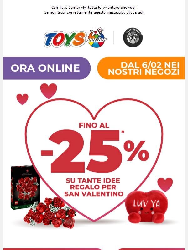 ♟️ PLAY 4EVER - Fino al -25% su tante idee regalo per S. Valentino!