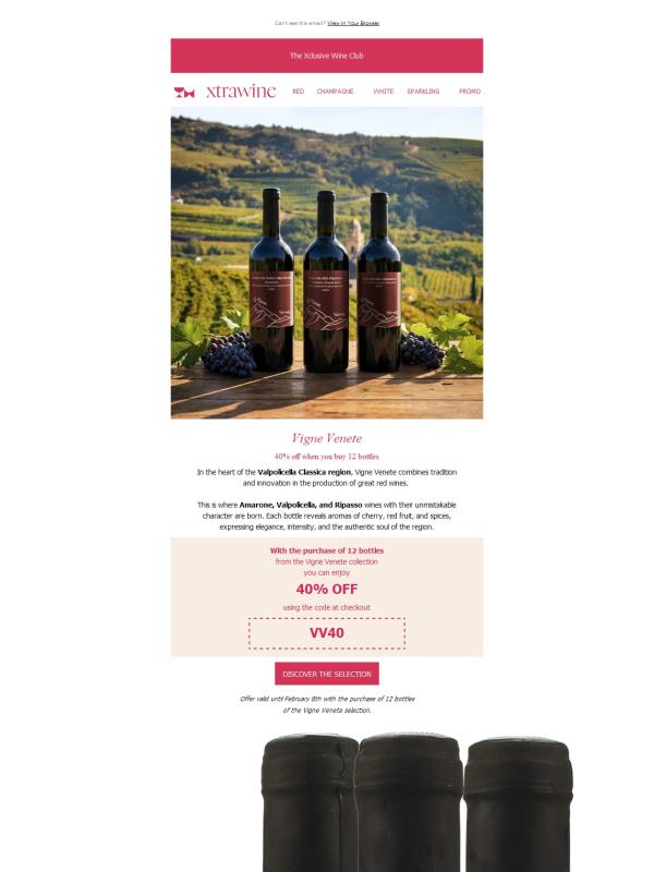Vigne Venete: 40% off 12 bottles