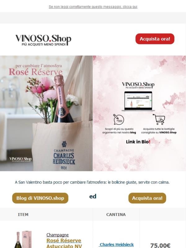 🌹VINOSO | Perché uno Champagne a San Valentino