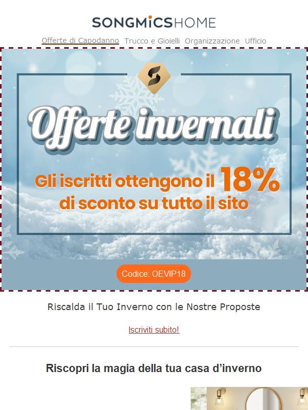 💖Scalda il tuo inverno con il 18% di sconto su tutto il sito