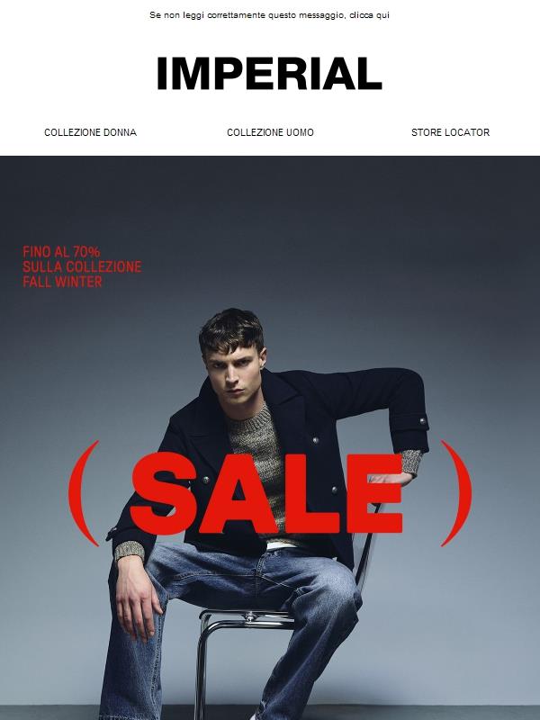 SALDI Imperial — Fino al 70%