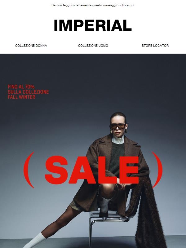 SALDI Imperial — Fino al 70%