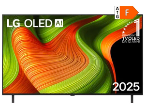 LG OLED AI OLED55B56LA TV Serie B5 55'' 4K, α8 Gen2, Dolby Vision, 20W, 4 HDMI con VRR 120Hz, G-Sync, Smart TV WebOS 25