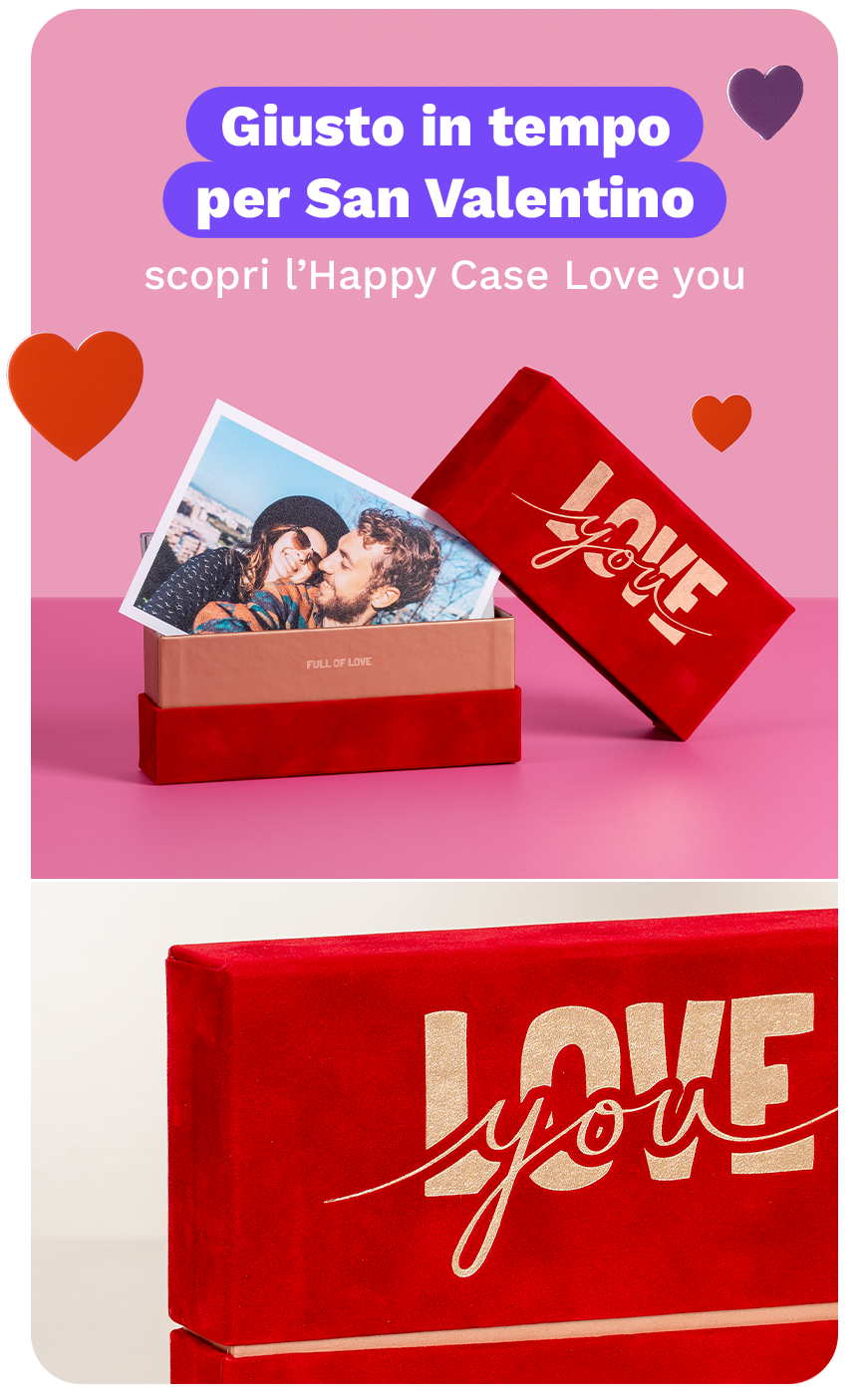 Giusto in tempo per San Valentino: nuova Happy Case Love you