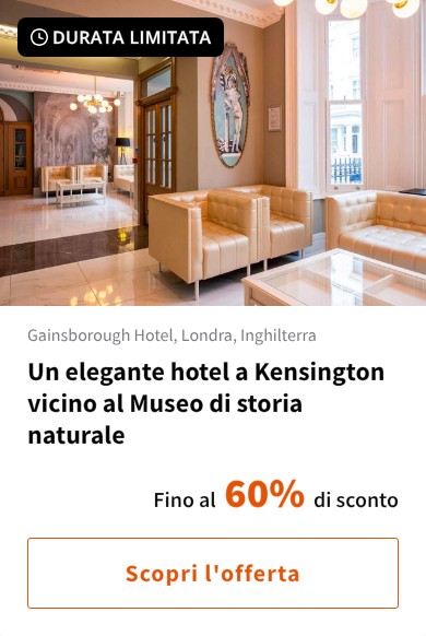 Un elegante hotel a Kensington vicino al Museo di storia naturale