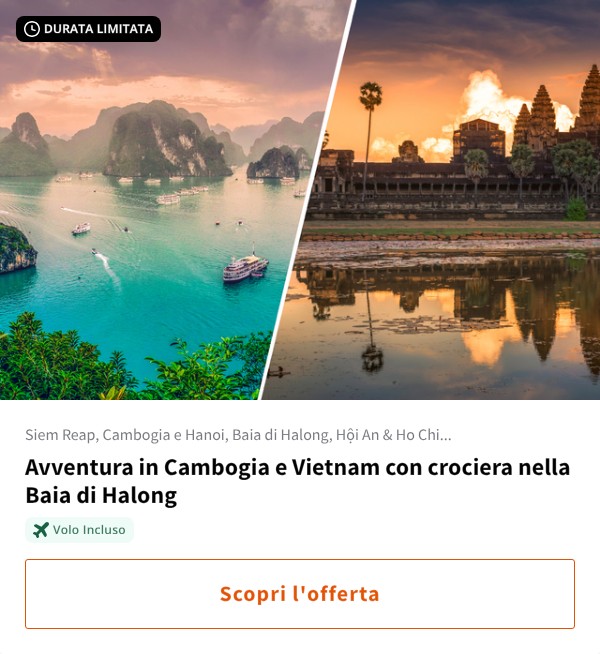 Avventura in Cambogia e Vietnam con crociera nella Baia di Halong