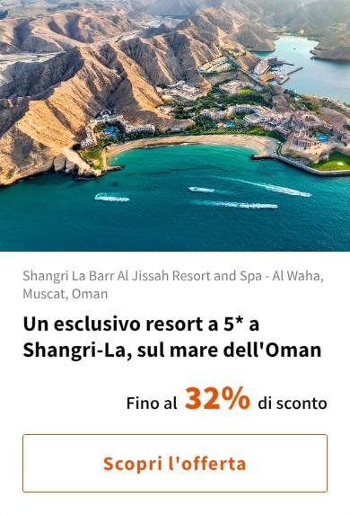 Un esclusivo resort a 5* a Shangri-La, sul mare dell'Oman