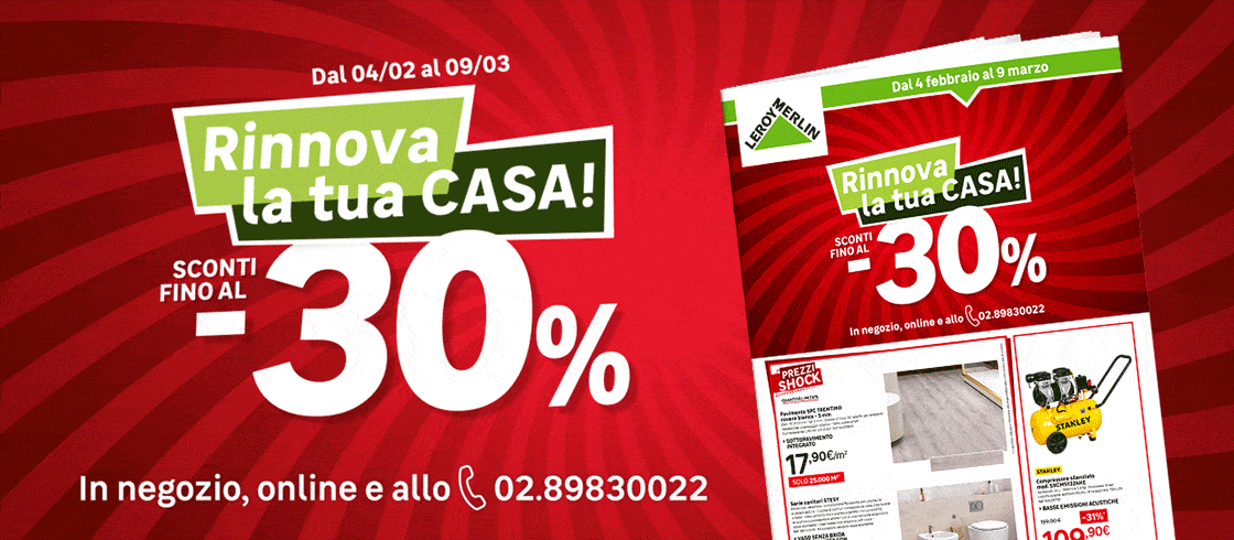 scopri le offerte del mese, sconti al -30%