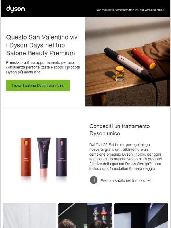 Questo San Valentino vivi i Dyson Days nel tuo Salone Beauty Premium