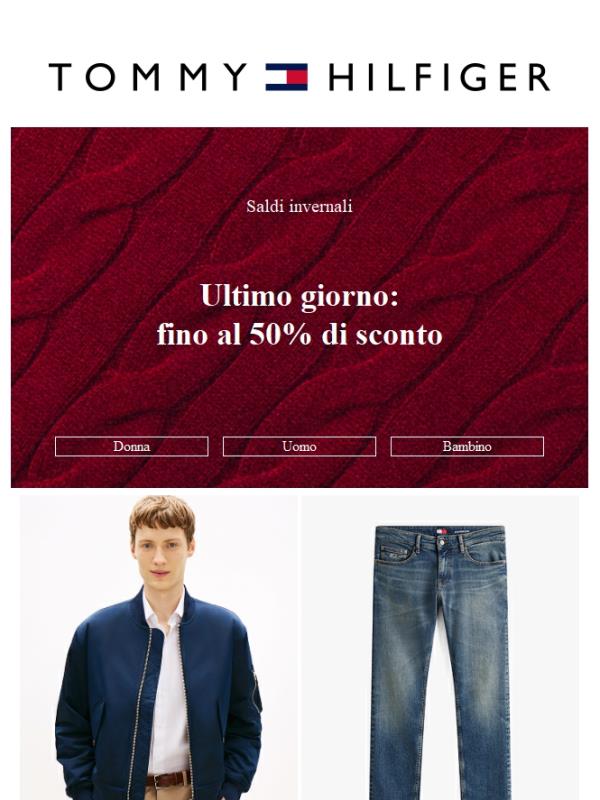 Ultimo giorno: fino al 50% di sconto