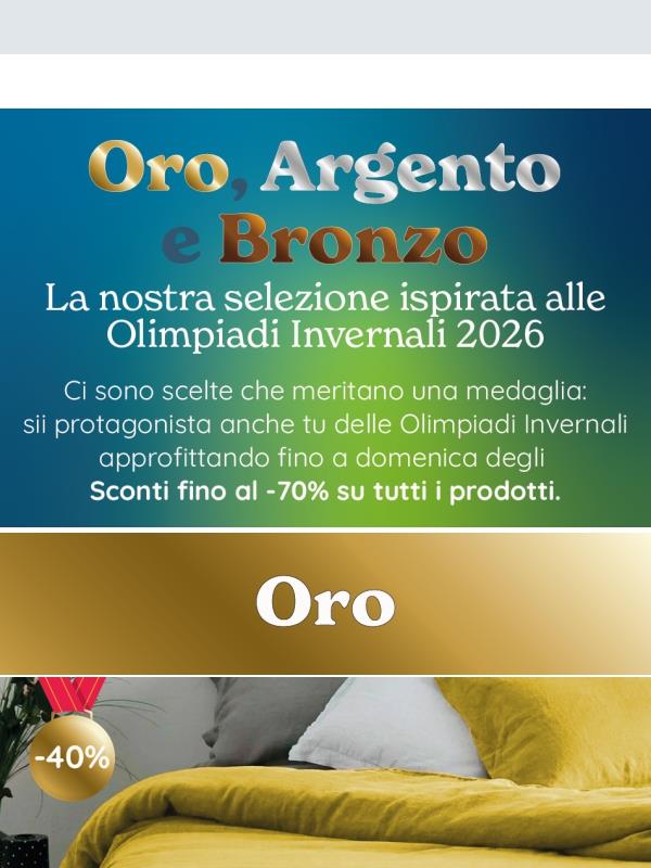 🥇 Oro, argento, bronzo: sconti olimpici fino al 70% su tutto 🥈