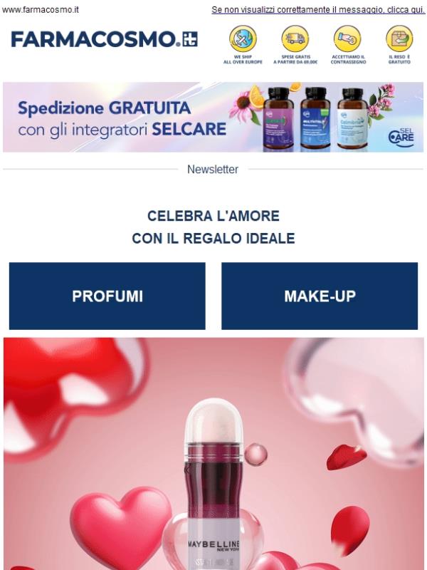 ✨  -10% su Profumi e Make-up! Trova il regalo perfetto