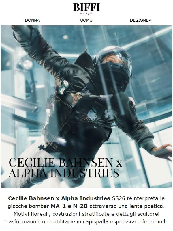 Cecilie Bahnsen × Alpha Industries - Una nuova icona sboccia 🌸