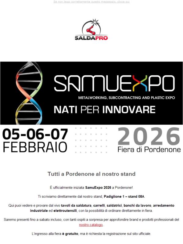 Tutti a Pordenone al nostro stand