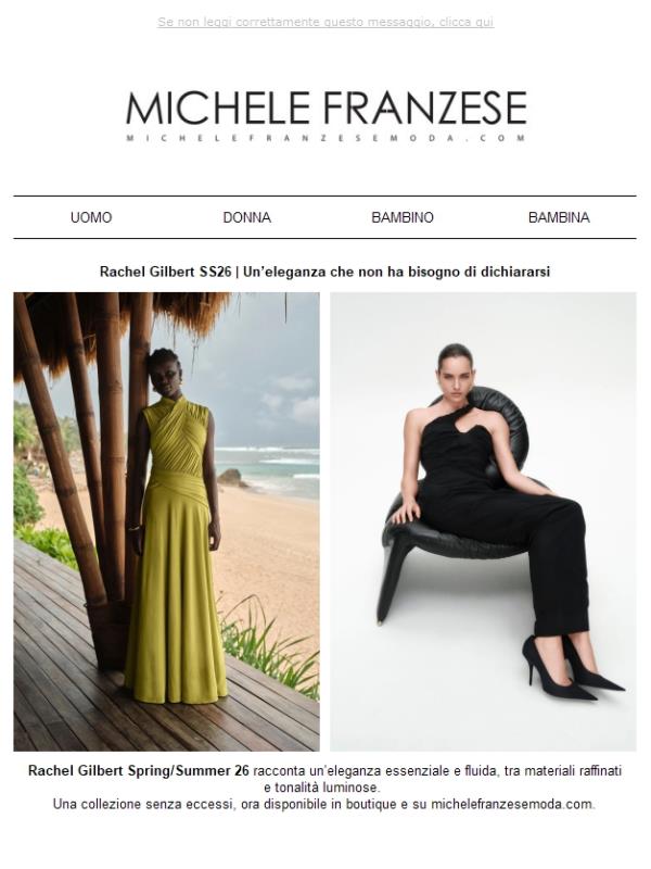 Rachel Gilbert SS26 | Un’eleganza che non ha bisogno di dichiararsi