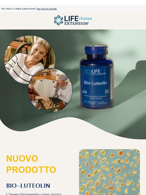 Bio-Luteolin: Nuovo prodotto anti-invecchiamento