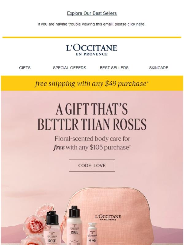 FREE Floral Scented Body Care