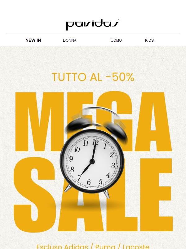 🔥 TUTTO AL 50% – Ultima occasione!