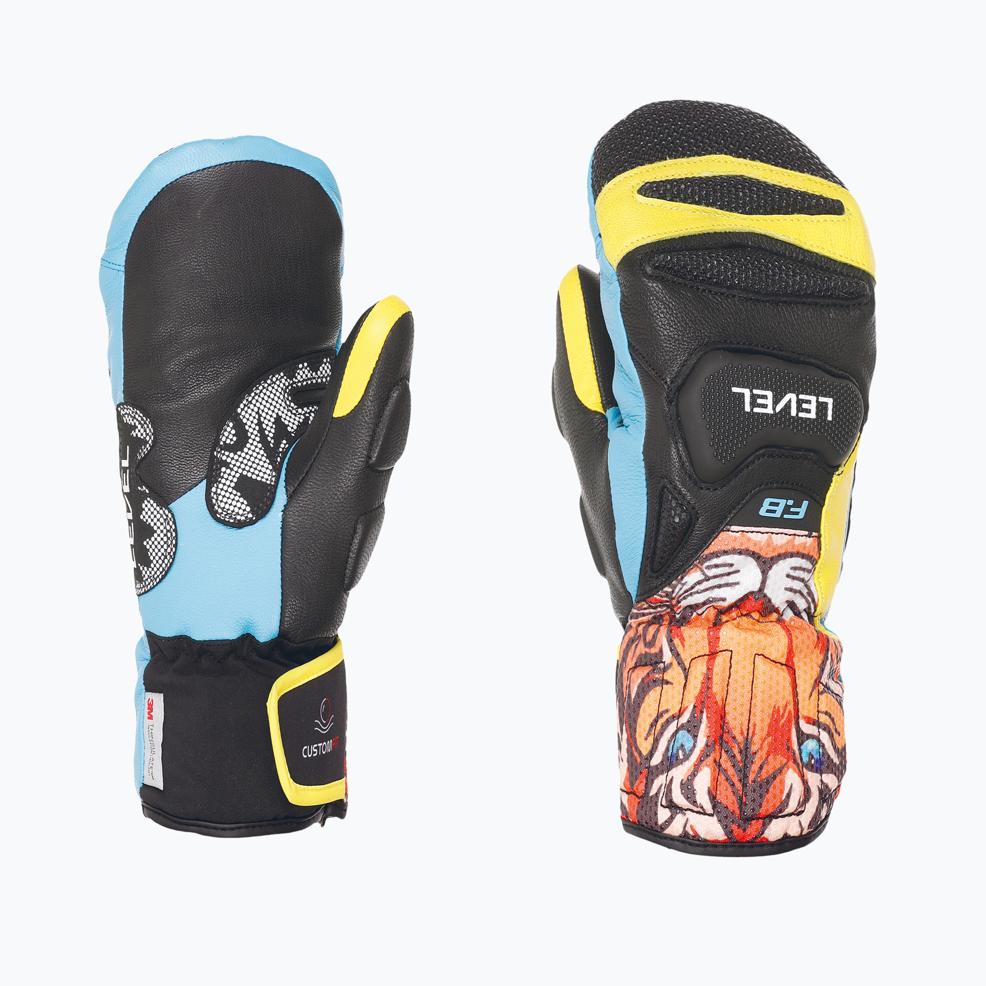 Guanti da sci per bambini Level SQ Jr CF Mitt orange