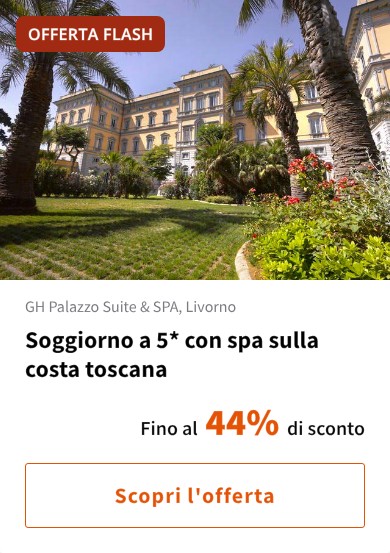 Soggiorno a 5* con spa sulla costa toscana
