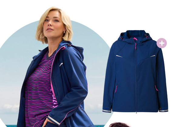 Giacca funzionale in softshell idrorepellente con cappuccio