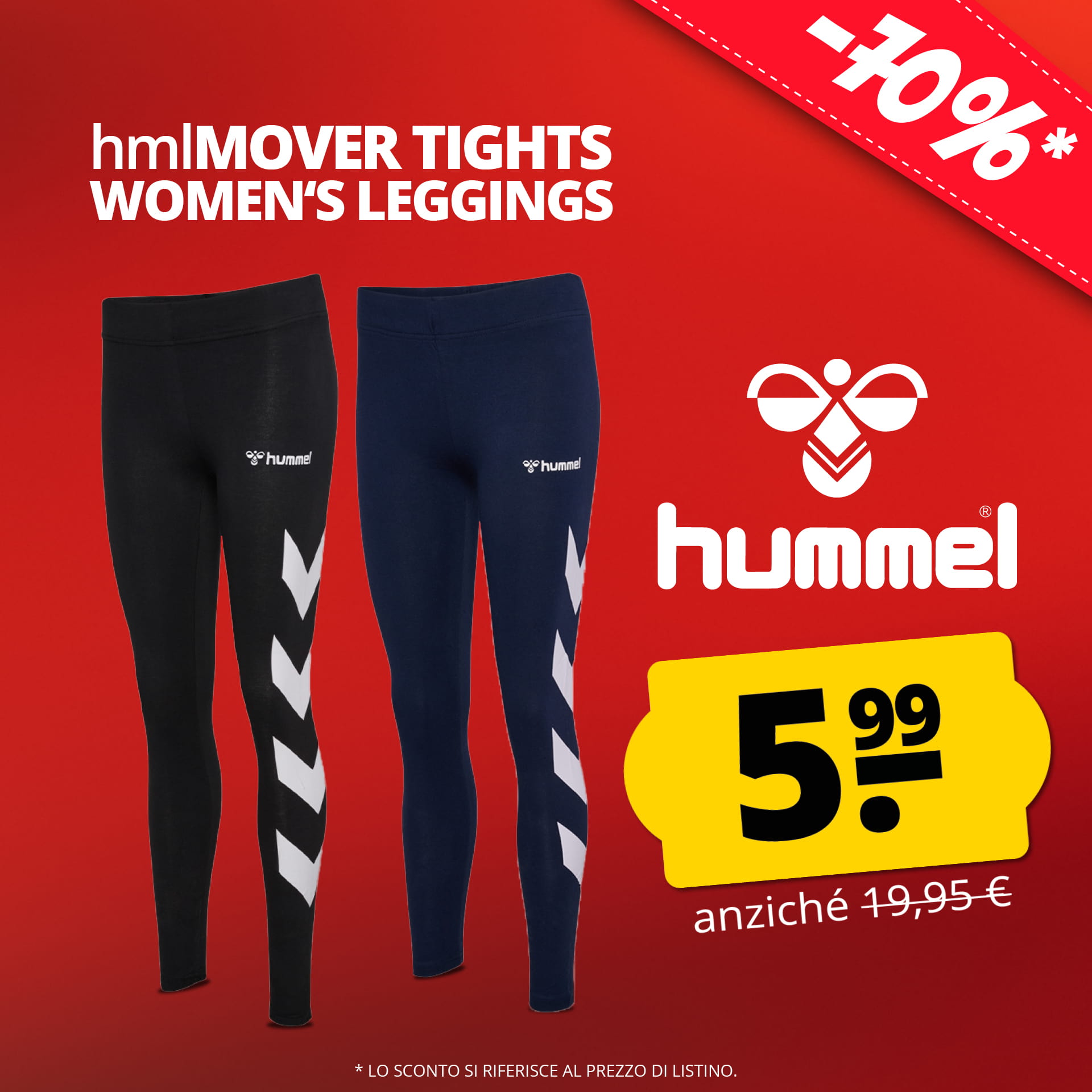 hummel mover leggings sportivi donna leggings