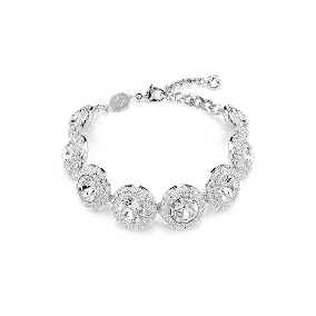 Bracciale Una Angelic, bianco, placcato rodio