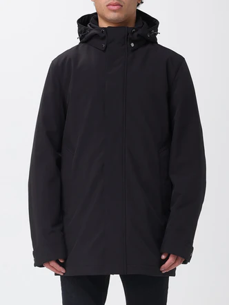 Giubbino in Nylon con Cappuccio / Nero