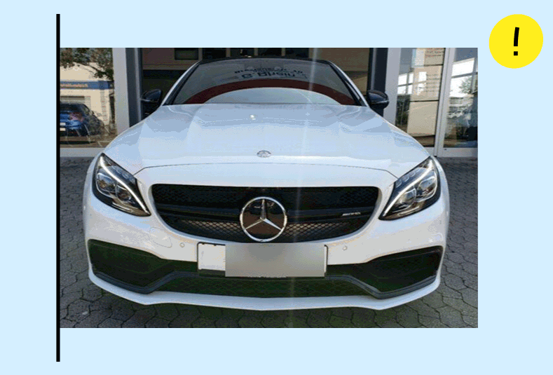 Mercedes benz - before and after gif