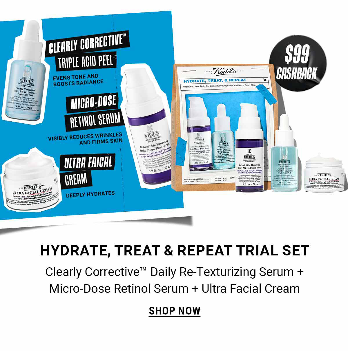 HYDRATE, TREAT & REPEAT TRIAL SET