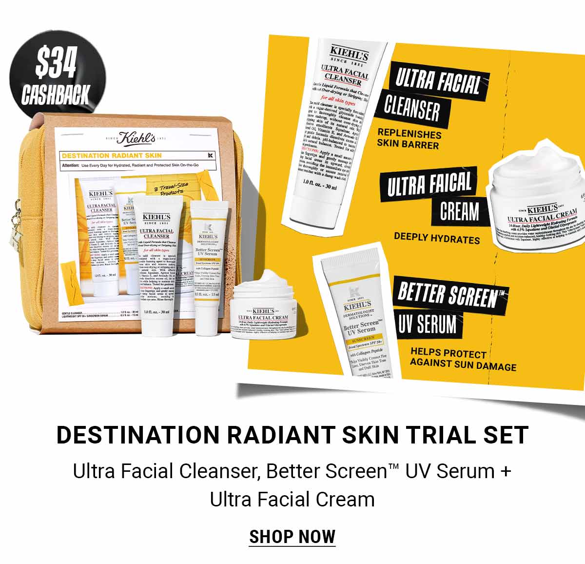 DESTINATION RADIANT SKIN TRIAL SET