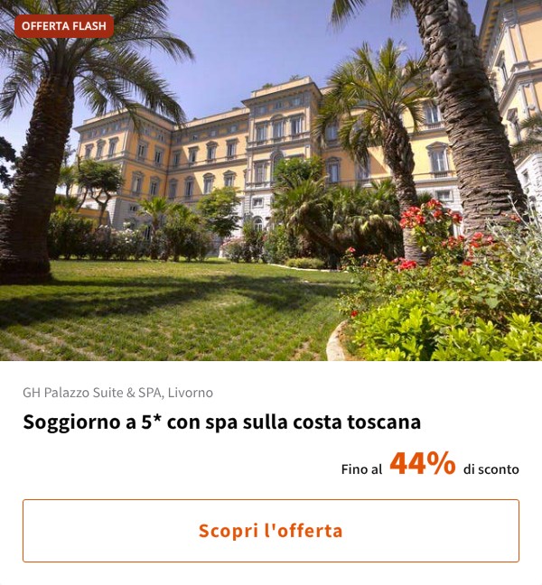 Soggiorno a 5* con spa sulla costa toscana