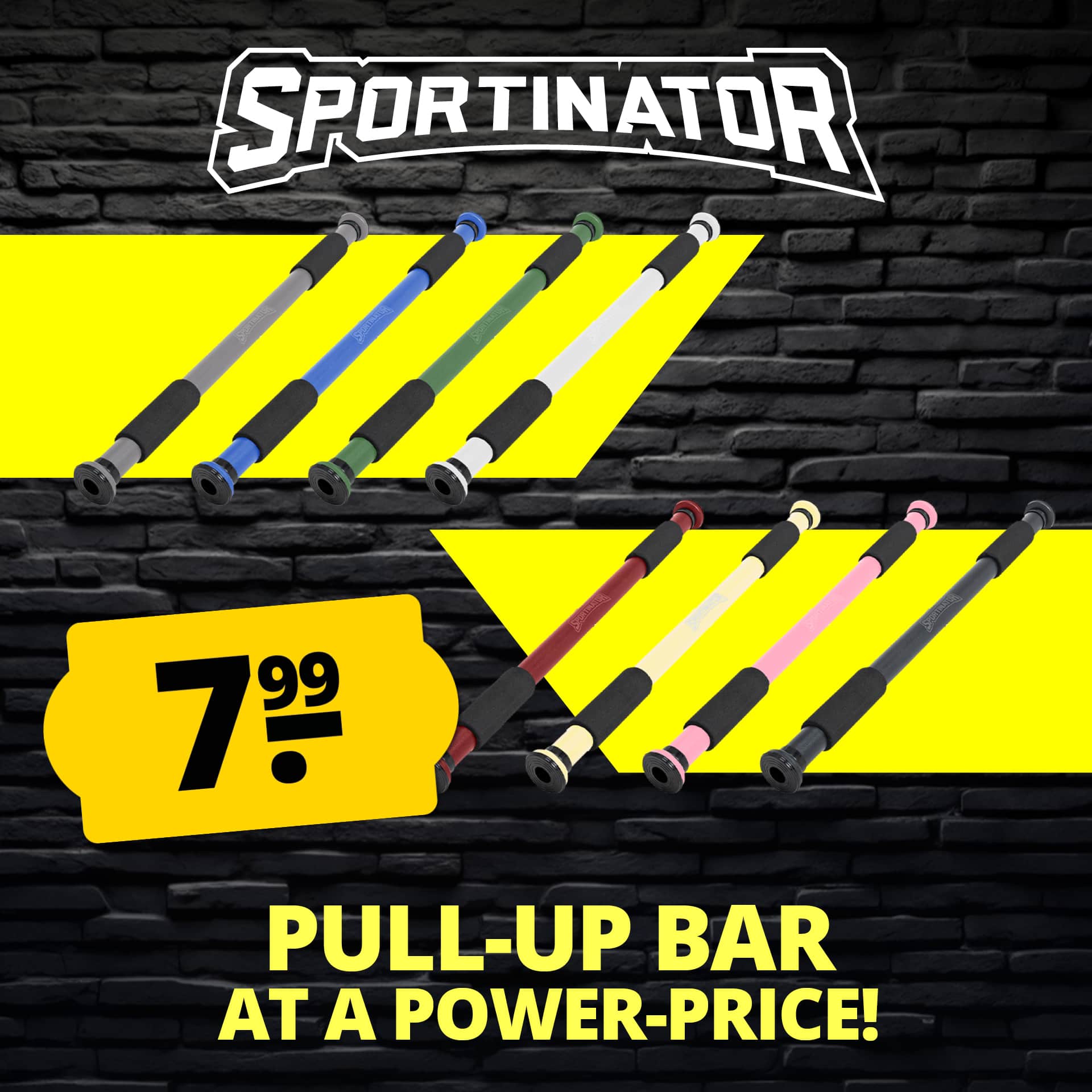 sportinator barra per trazioni per telaio porta