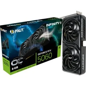 Scheda Grafica Palit GeForce RTX 5060 Infinity 2 OC 8GB GDDR7 Reflex 2 RTX AI DLSS4