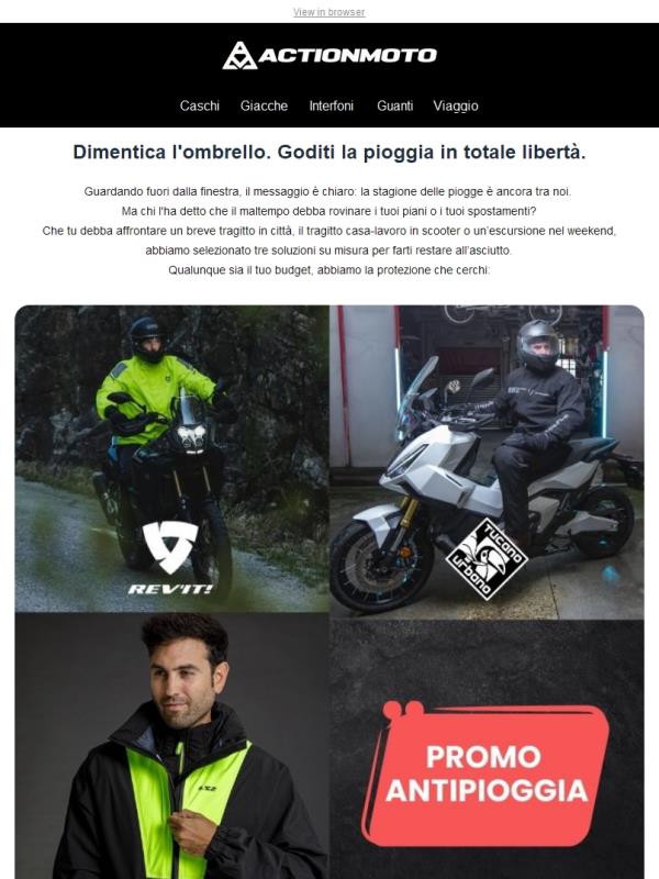 ☔️ Piove? Non farti fermare. Scopri il completo perfetto per te!