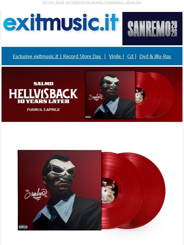 SALMO Hellvisback 10 Years Later @exitmusic.it .. Preordina Ora !!