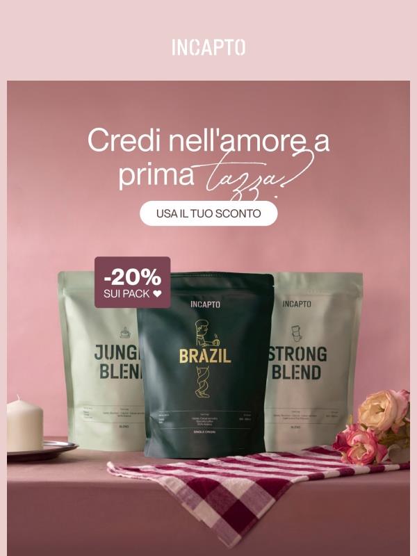 San Valentino da INCAPTO: caffè e sconti 🩷