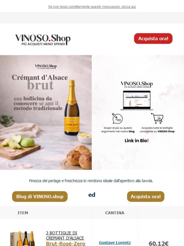 🔴VINOSO | Il Crémant d'Alsace Brut è una bollicina da conoscere se ami il metodo tradizionale